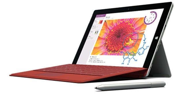 Surface 3 with optional keyboard and stylus