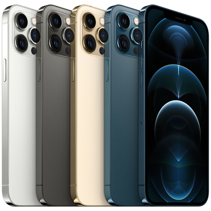 Apple iPhone 12 Pro Max Colours Aspect View