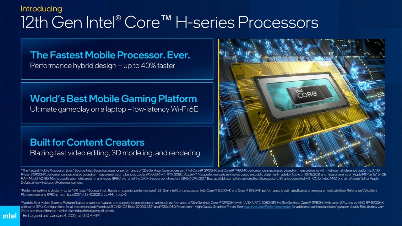 Intel Alder Lake H Series Overview Source Intel