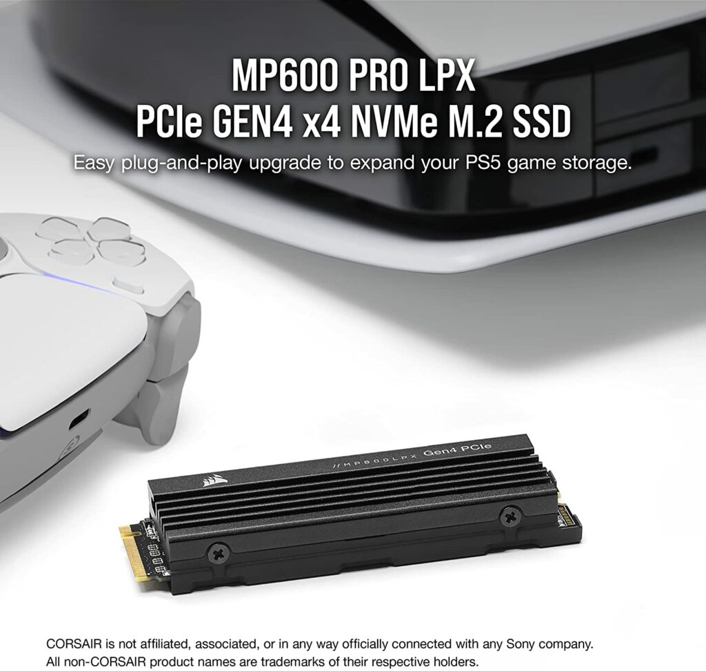 Corsair MP600 PRO LPX 1TB for PS5