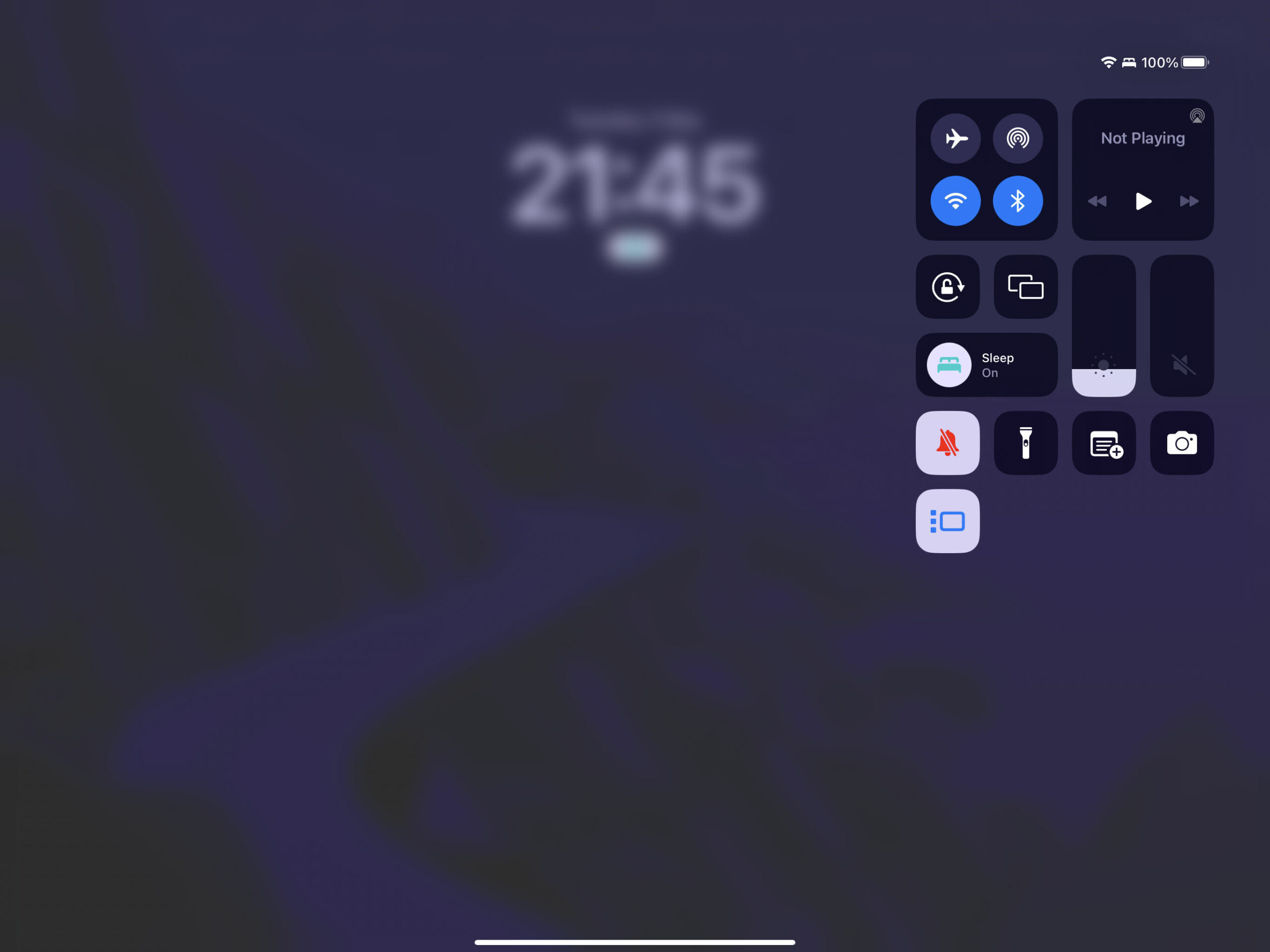 Enable Stage Manager from Control Center iPadOS