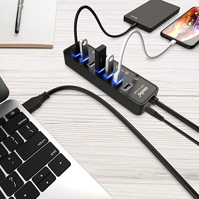 7-Port-USB-Data-Hub